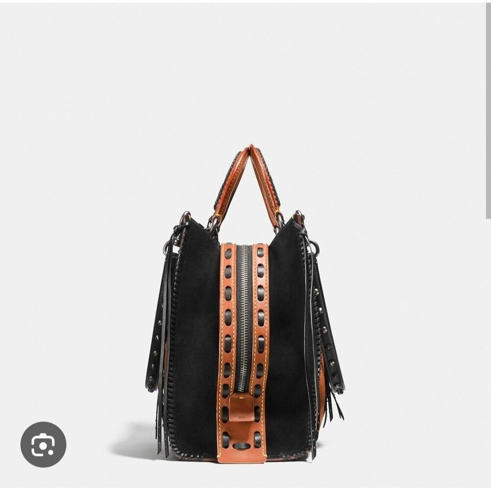Coach 1941 WESTERN ROGUE 36 STUDS RIVETS SUEDE Whipstitch Details - Picture 13 of 15